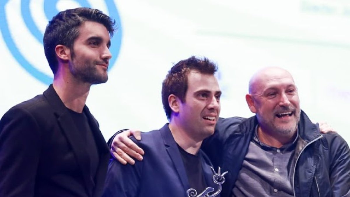 Herrera con uno de los premios de Fical 2018.