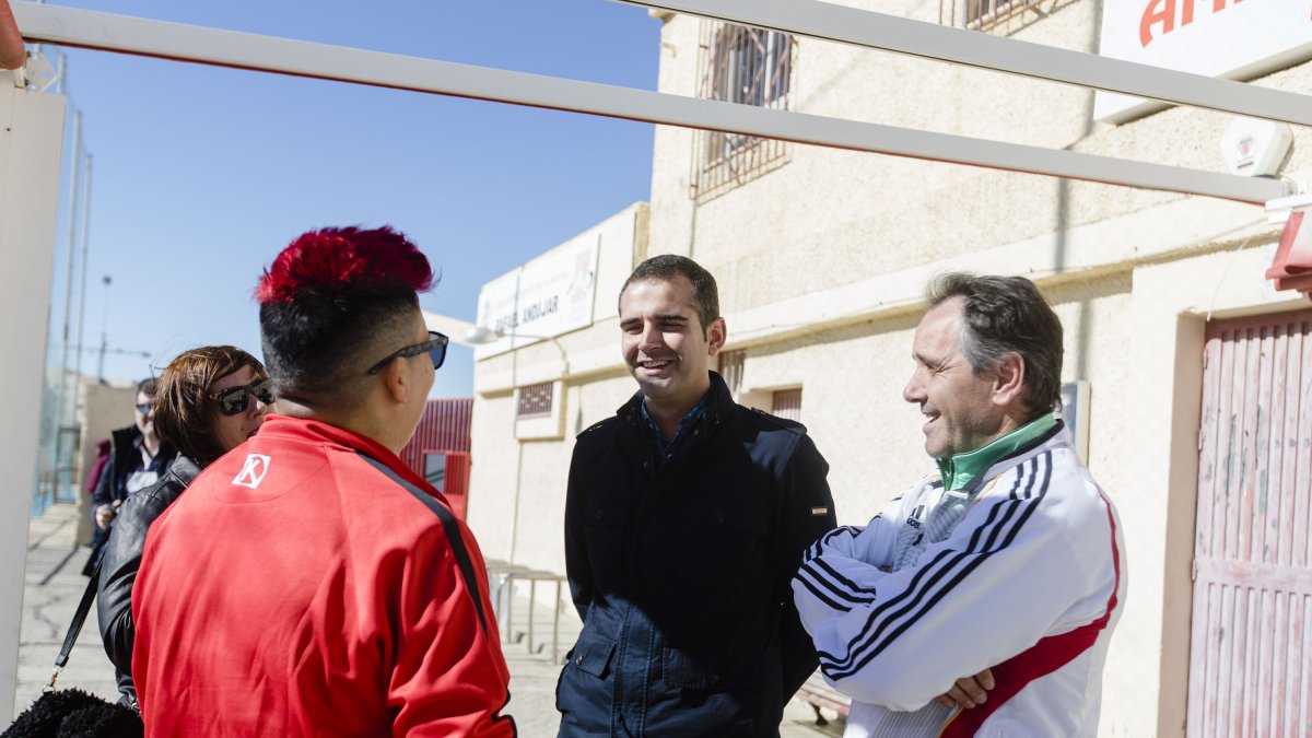 Gran detalle del Ayuntamiento de Almería.