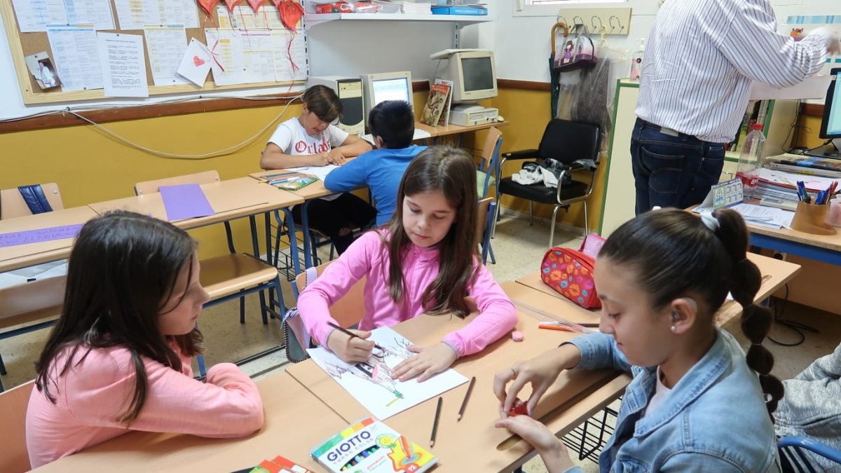 Alumnos del Centro de Educación Especial Específica (C.E.E.E.) Rosa Relaño.