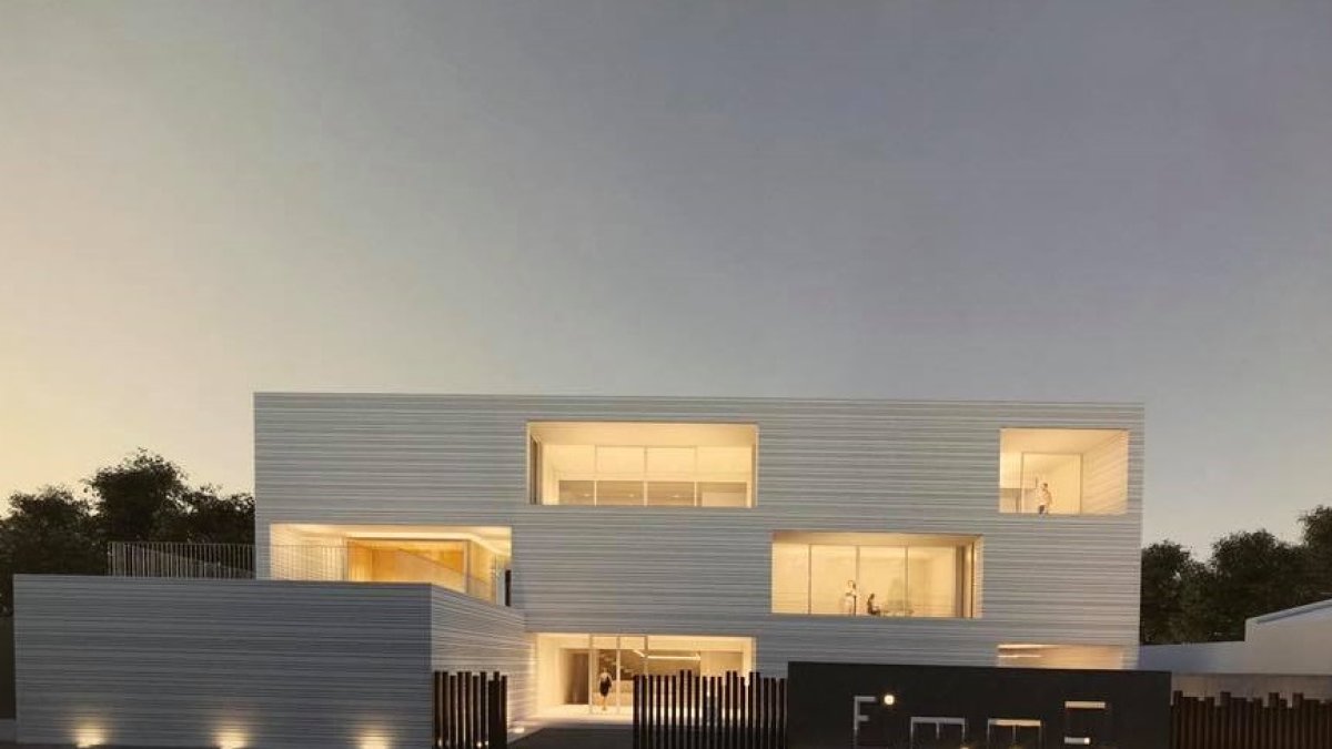 Diseño que muestra el aspecto de las futuras instalaciones huercalenses.