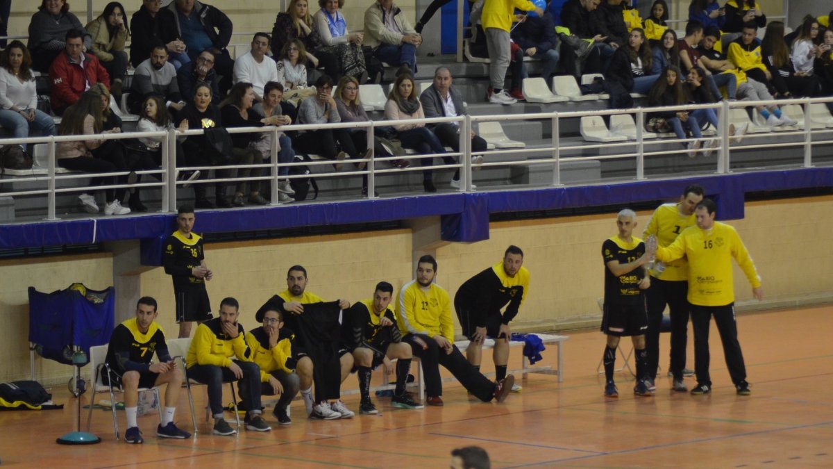 Una jugada del partido.