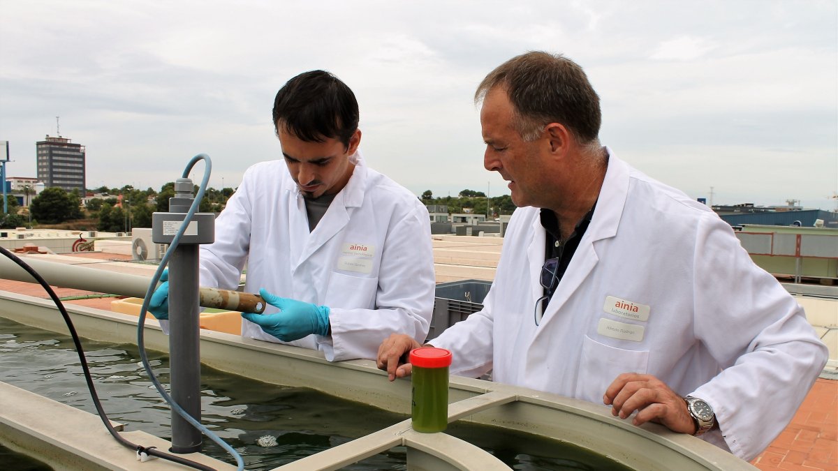 Profesionales trabajan en medidas de eficiencia energética.