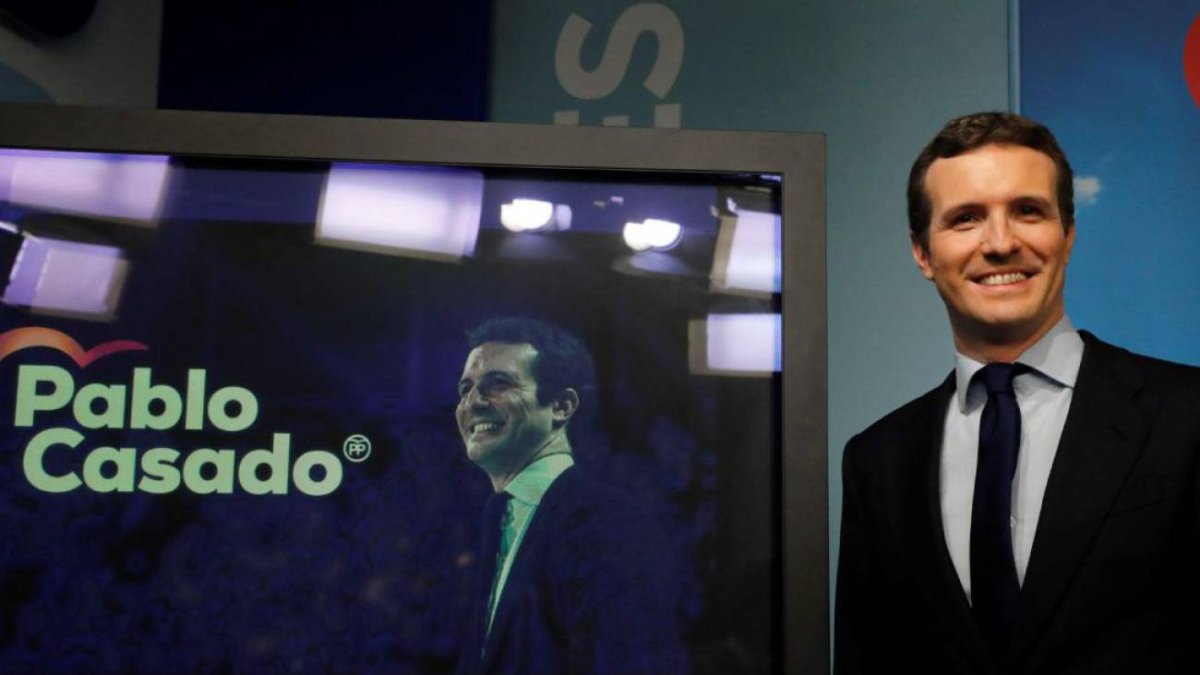 Pablo Casado, líder y candidato del PP a la presidencia del Gobierno.