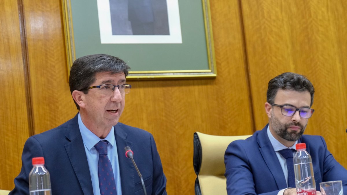 El consejero Juan Marín (Cs) en el Parlamento