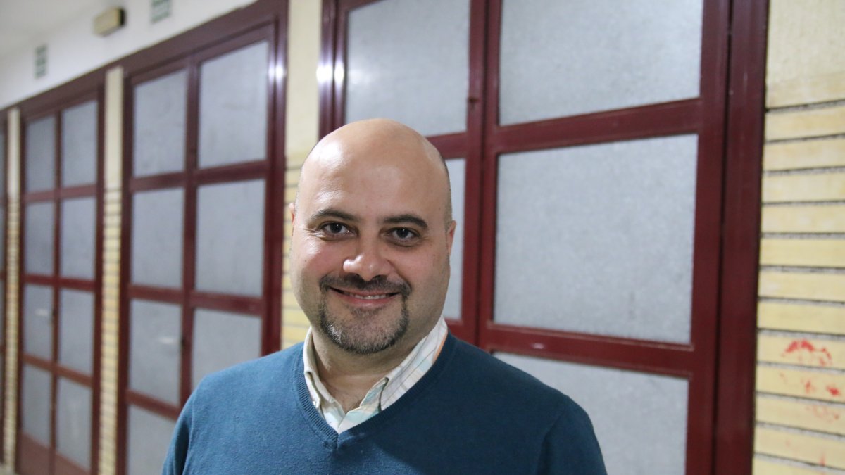 Juan Carlos Camacho, en el IES Al-Ándalus