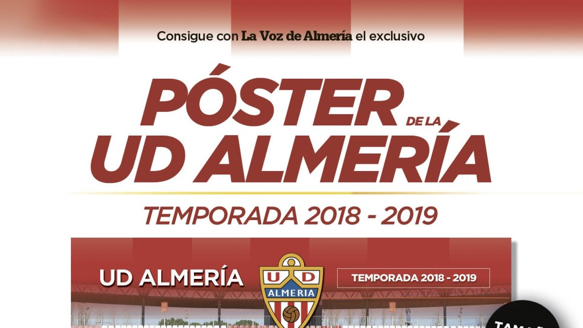 Consigue el póster del Almería con LA VOZ.