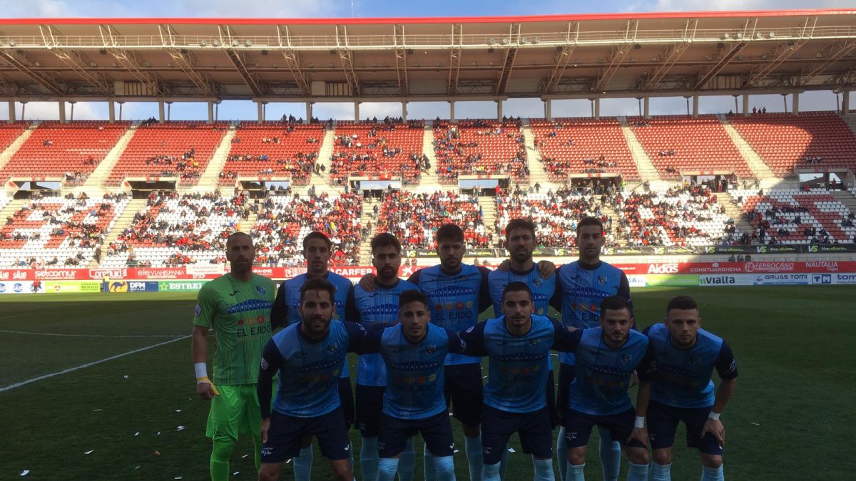 El once del CD El Ejido.