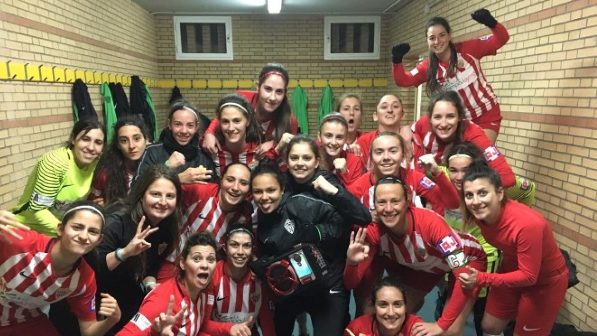 Celebración en el vestuario.