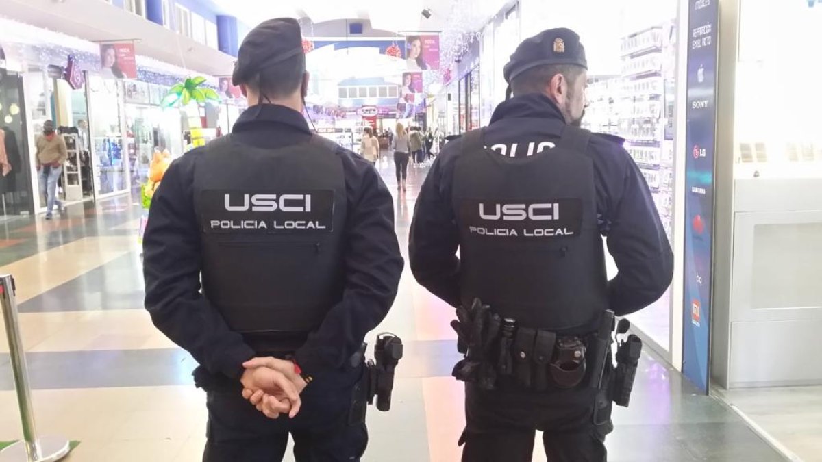 Miembros de la unidad de seguridad ciudadana de la Policía Local.