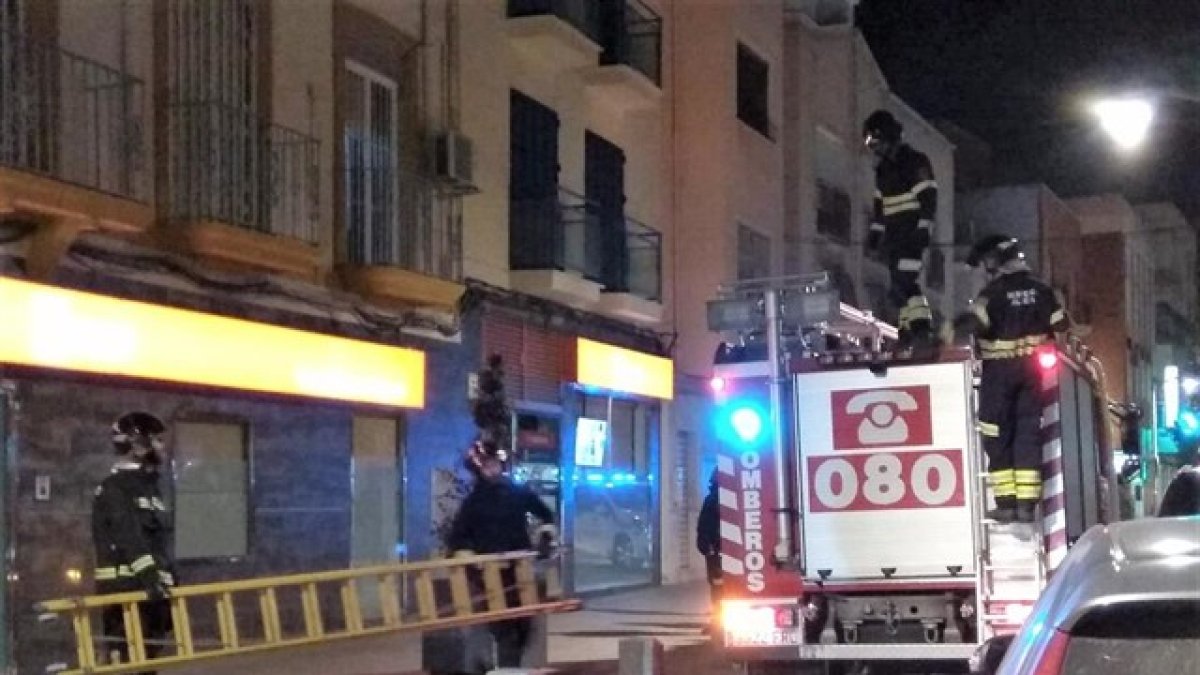 Actuación de los bomberos de la capital.