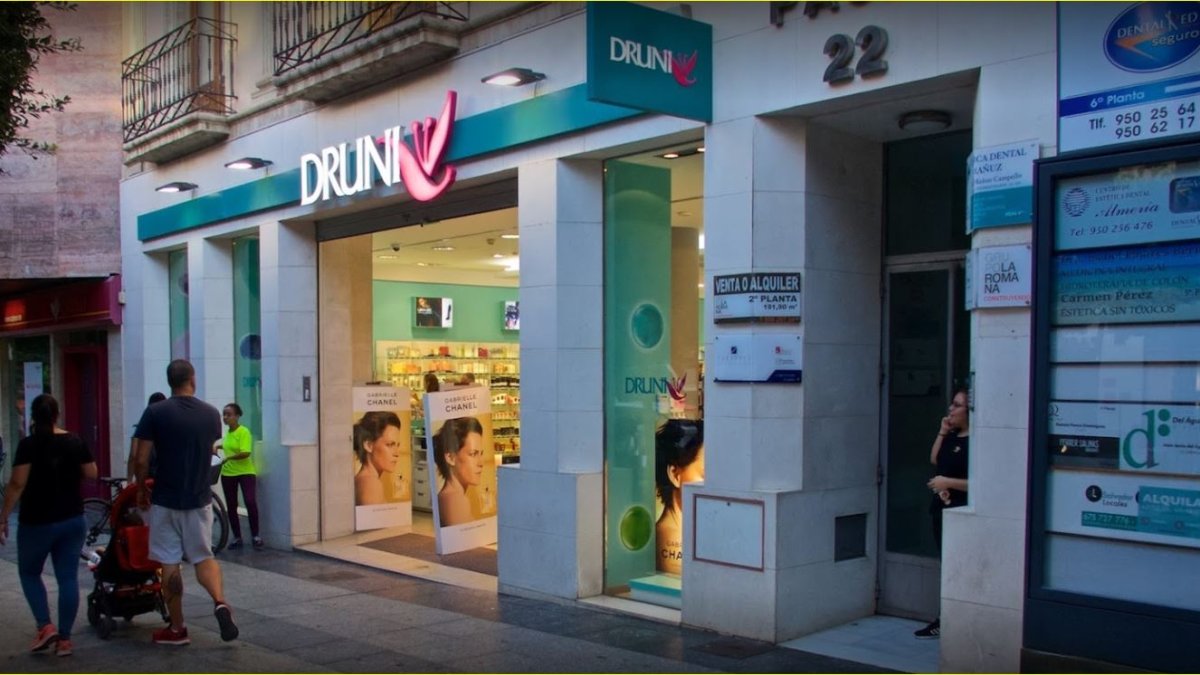 Un establecimiento  de Druni en el Paseo, el actual líder del sector.