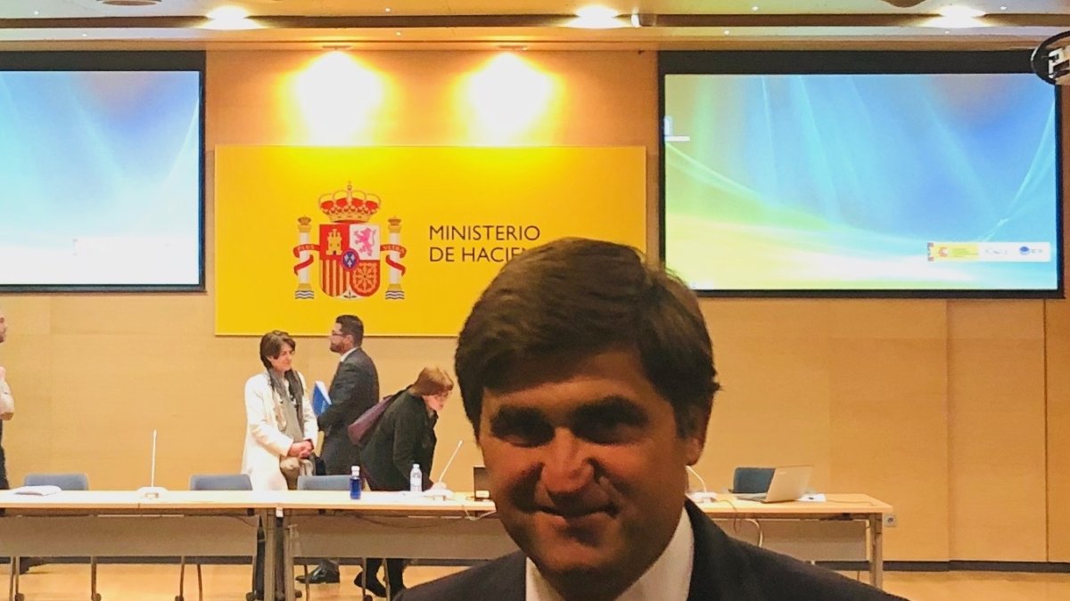 El concejal, José Juan Rodríguez, en su visita a Madrid.