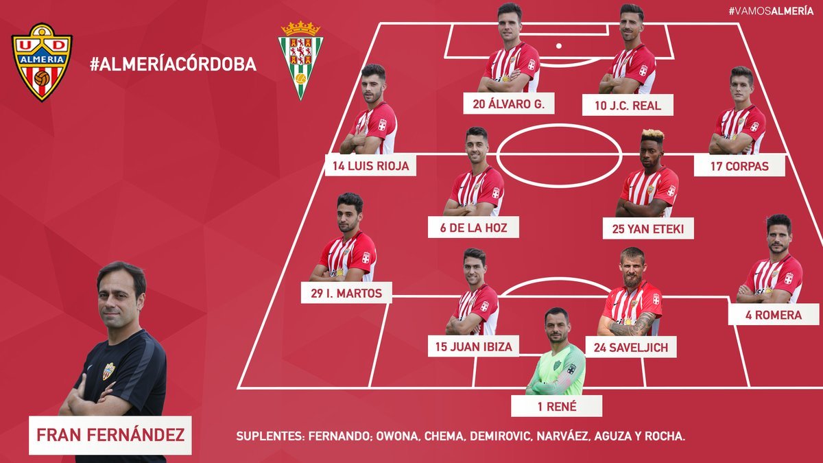 Once inicial del equipo almeriense.