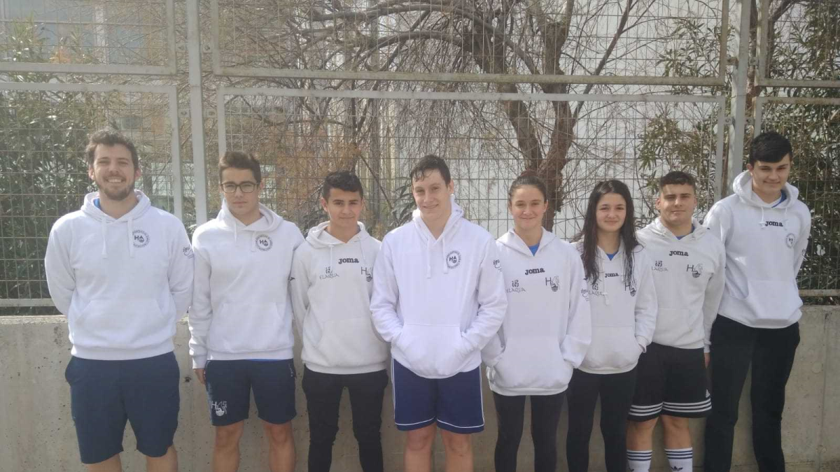 Los nadadores ejidenses.
