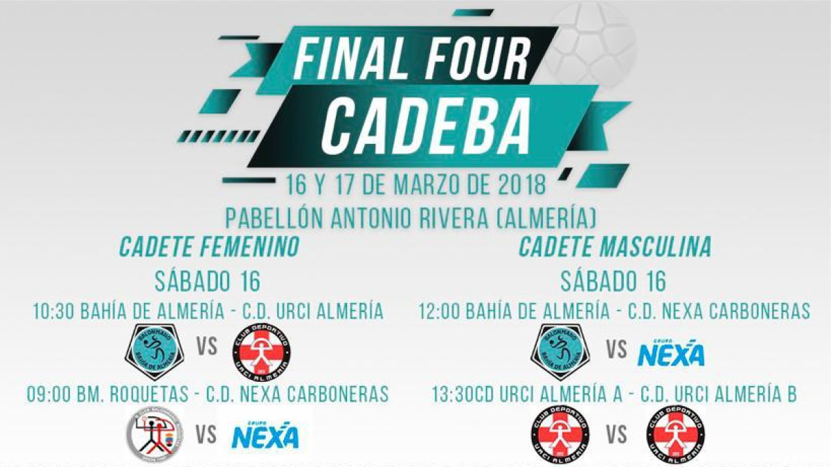 Cartel del CADEBA que se va a celebrar en Almería