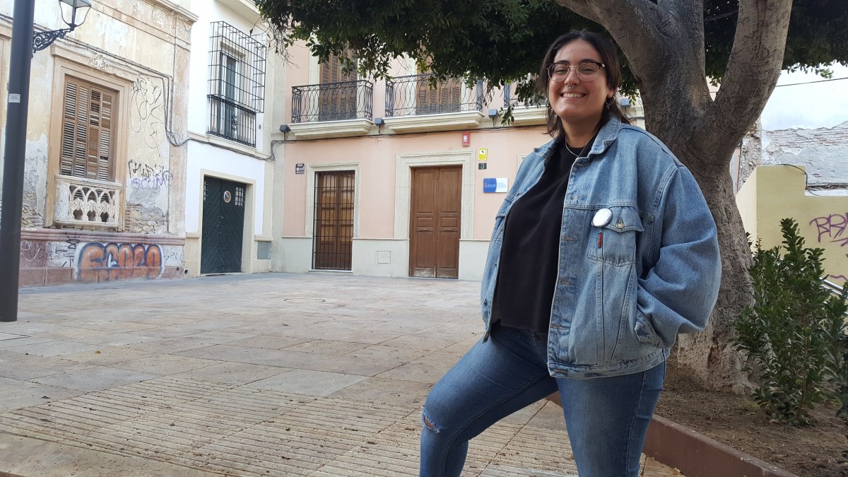 María Rodríguez ha sido una de las organizadoras de la marcha del 8M en Almería.