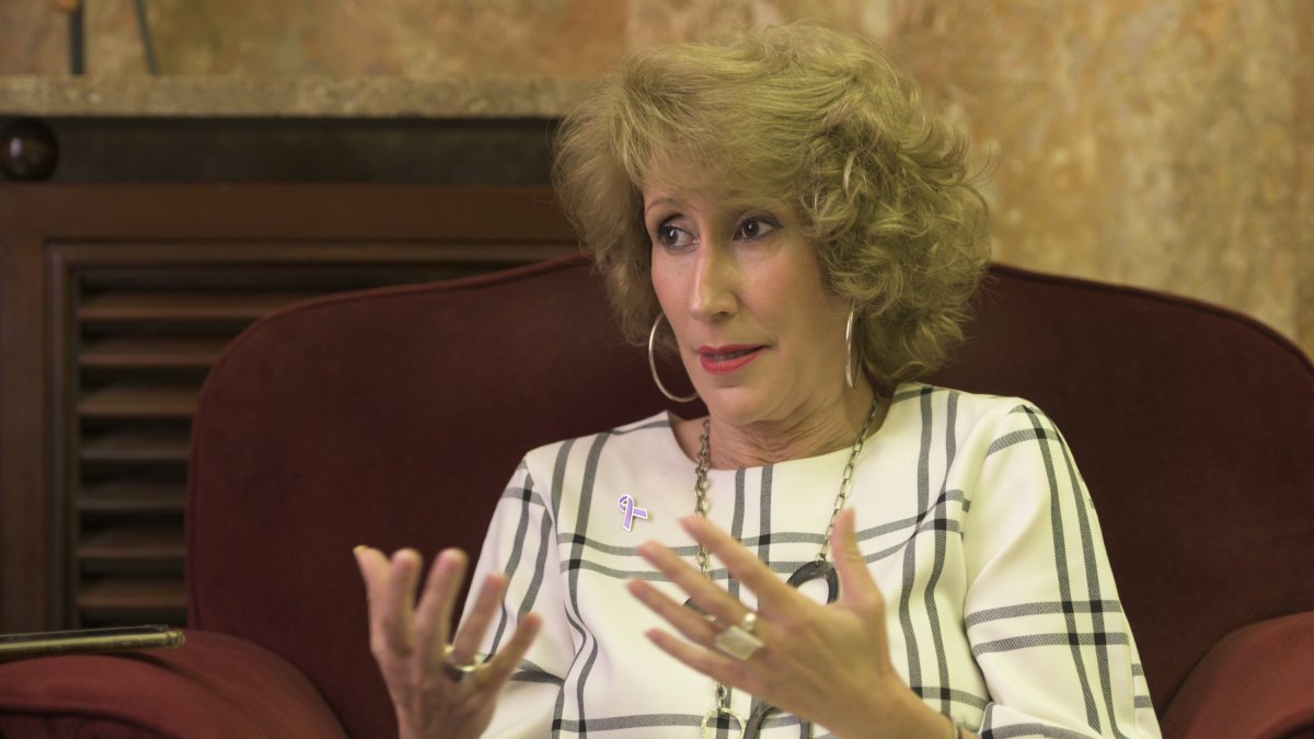 Maribel Montaño, fotografiada durante la entrevista con La Voz