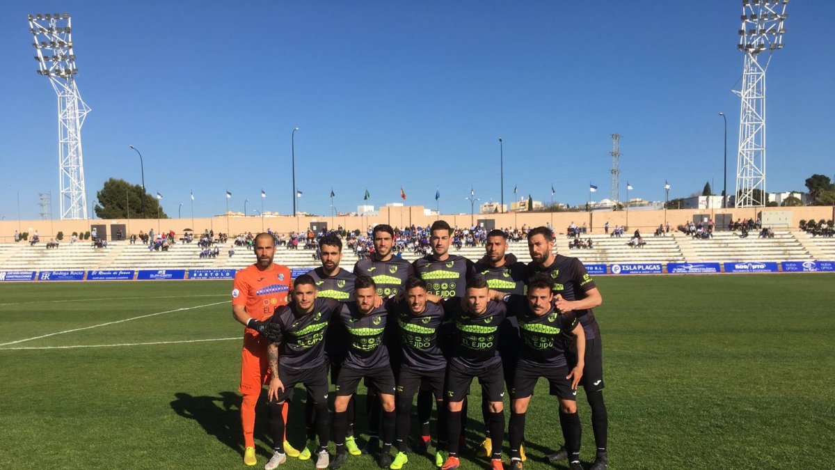 El once del CD El Ejido.