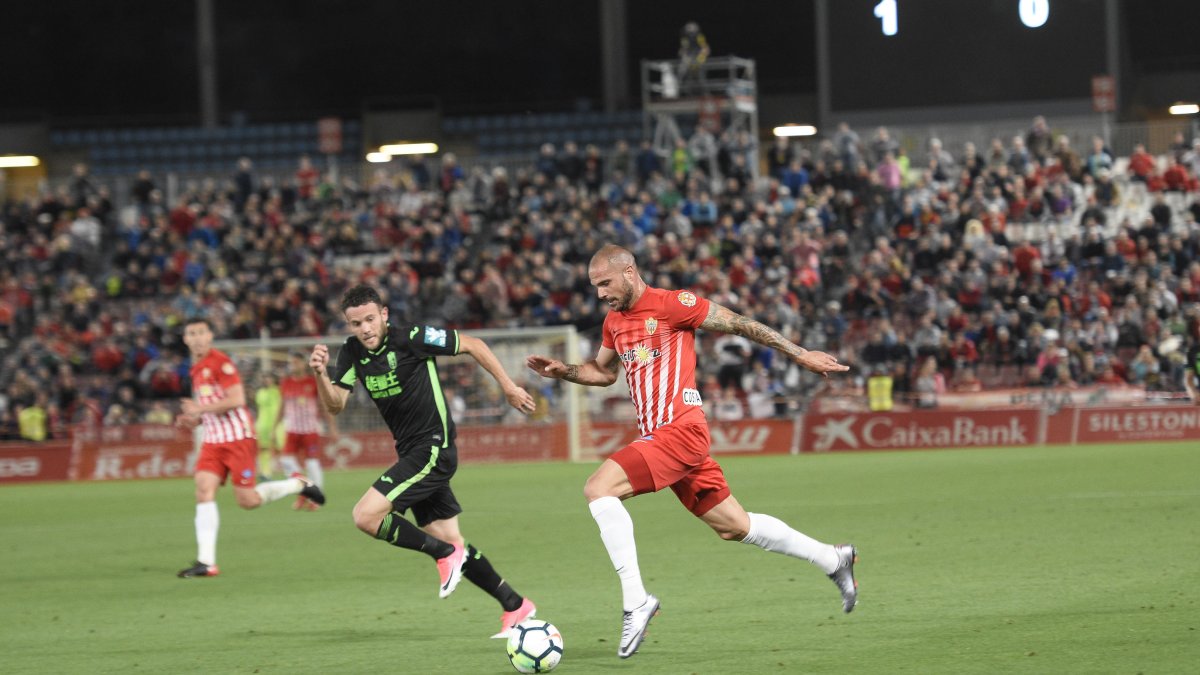 Nano en el Almería-Granada de la pasada Liga.