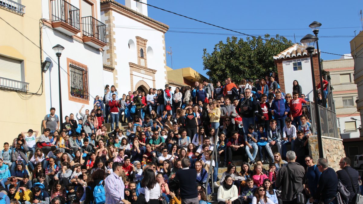 Alumnos durante la jornada de convivencia.