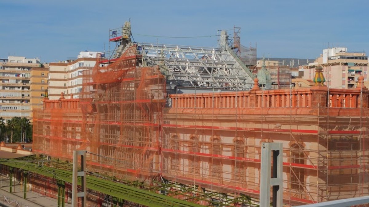 Vista de la estación durante estas obras
