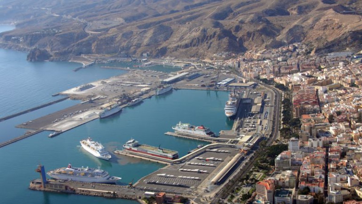 Imagen aérea de la zona del proyecto puerto-ciudad