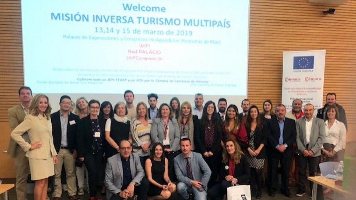 Participantes  de la misión inversa organizada por la Cámara de Comercio.