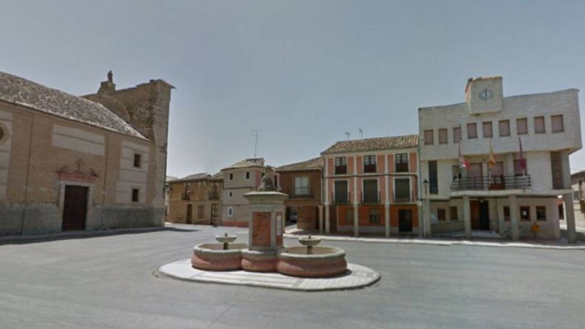 Plaza de España de Villamarriel, en Palencia (Foto: Google Maps)