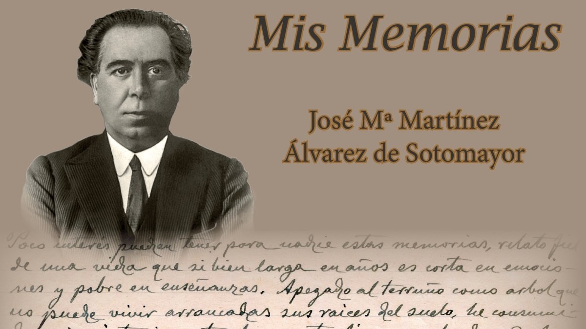 Portada del libro de Memorias de Sotomayor que se presenta mañana en Cuevas.