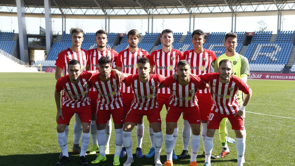 Un once del Almería B.