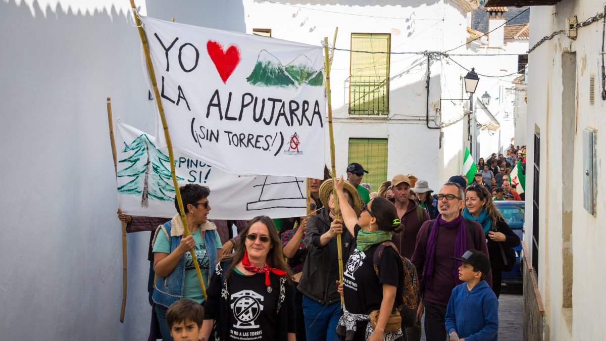 Imagen cedidas por la plataforma de ciudadanos y vecinos de zonas afectadas por el proyecto.