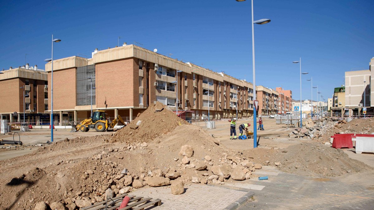 Obras en la calle Santiago