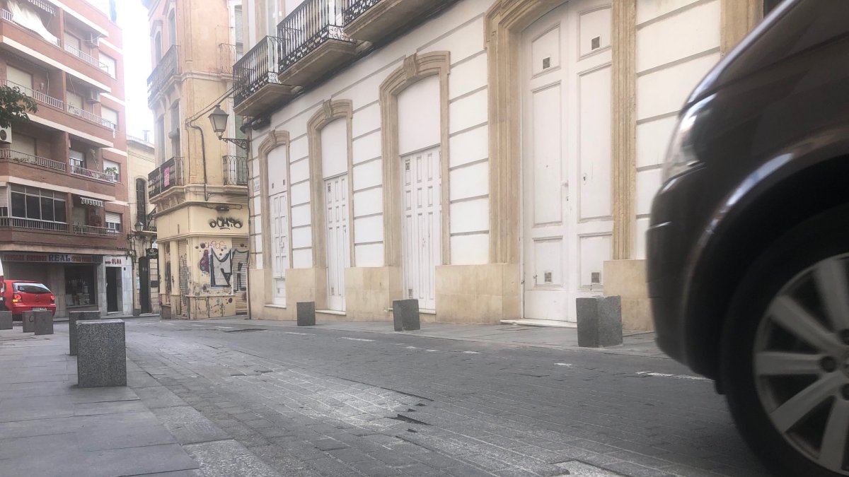 Adoquinado actual de la calle Jovellanos