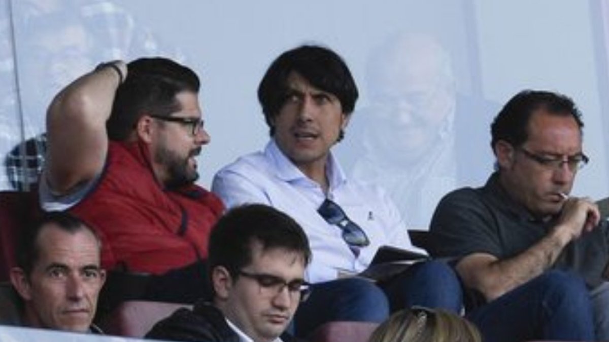 Sergio Fernández, director deportivo del Alavés, en el Mediterráneo.