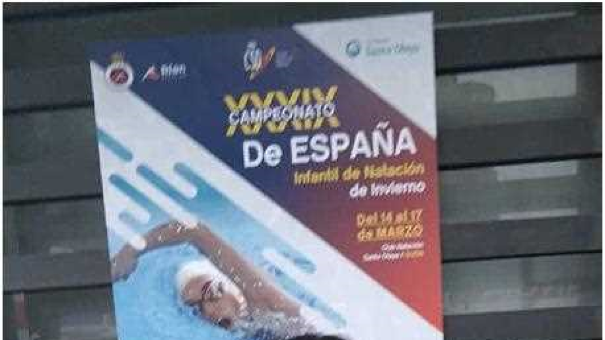 La nadadora en el gran evento nacional.