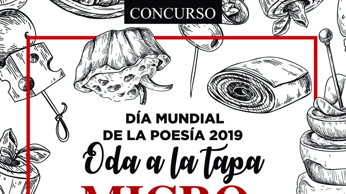 Detalle del cartel del concurso que organiza Nobel Almería.