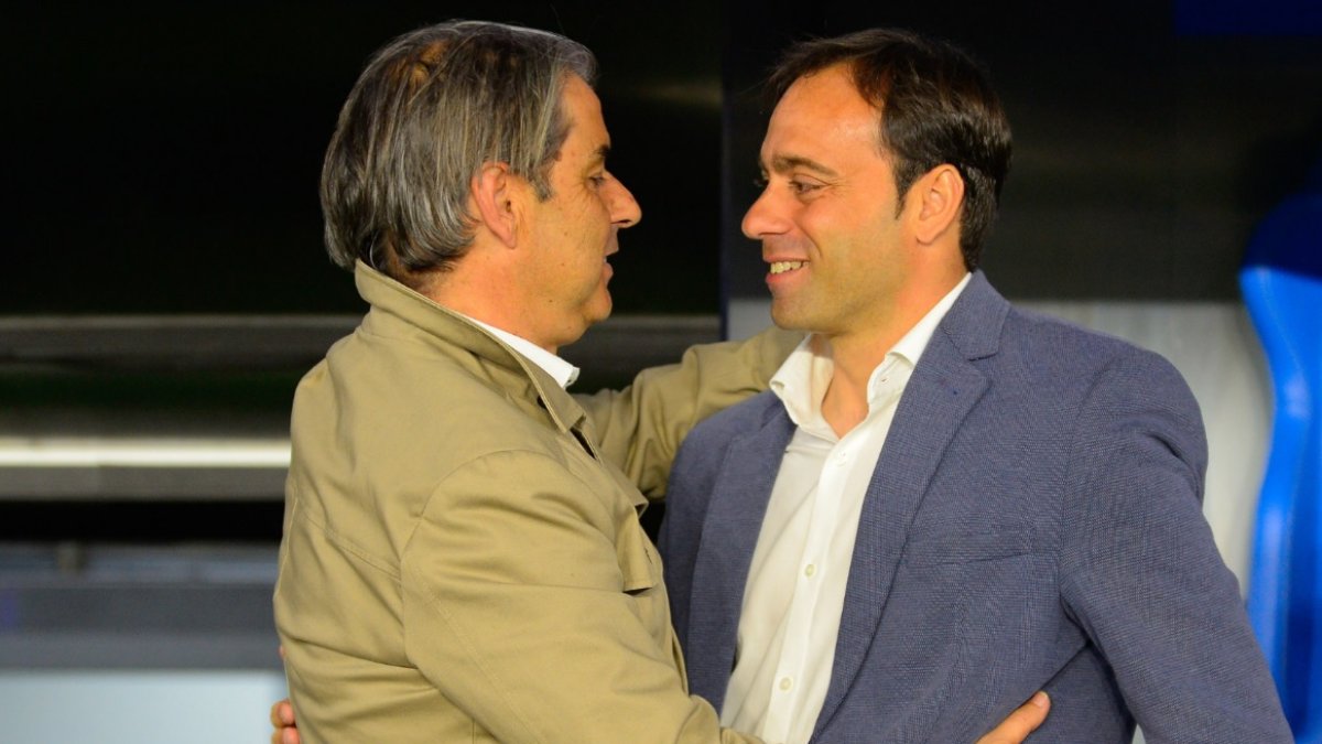 Fran saluda a Natxo González.