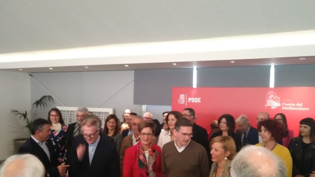 Un momento del acto de presentación de Adriana Valverde como candidata a la alcaldía.