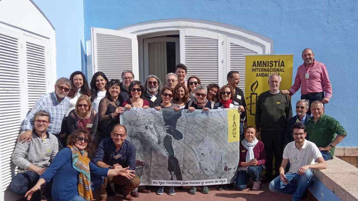 Miembros de AI que han asistido a la asamblea.