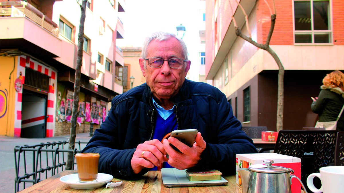 Baldomero Rodríguez,  vecino de las Cuatro Calles y presidente de la Asociación de Vecinos Alborán.