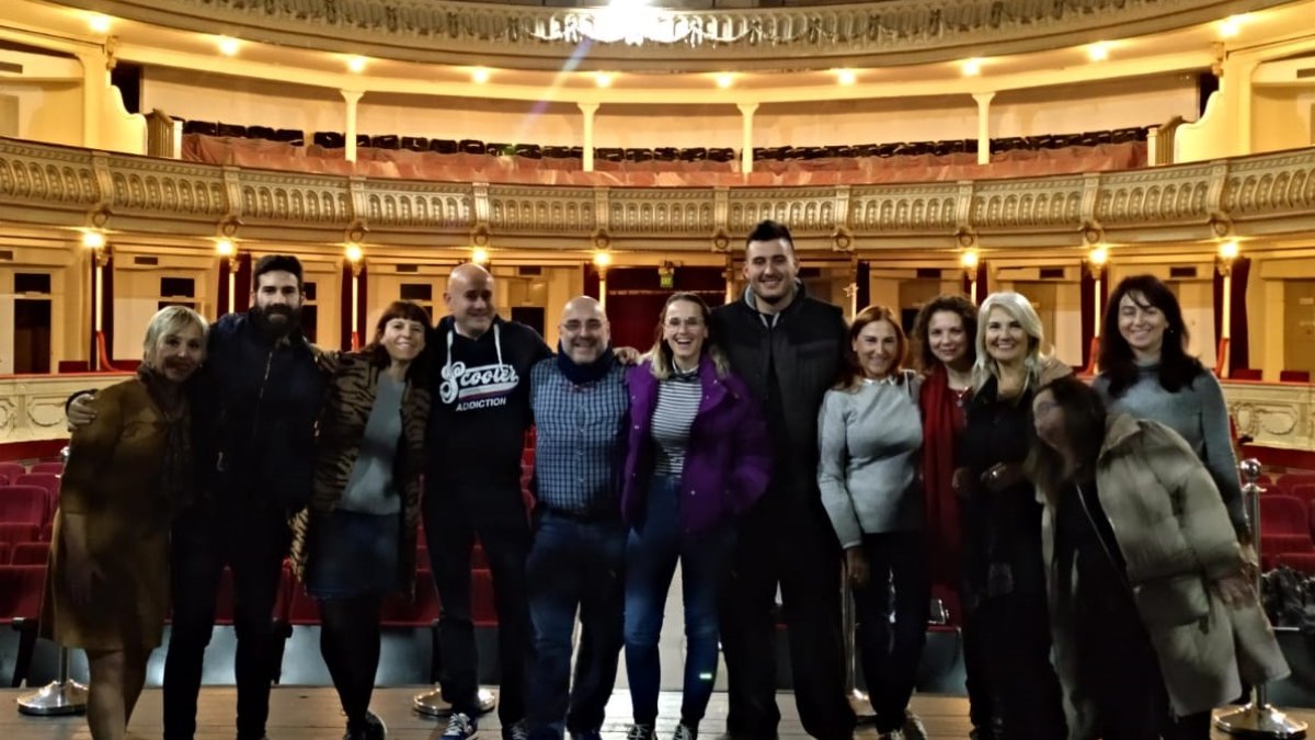 Grupo de la Escuela de Arte Dramático de Almería.