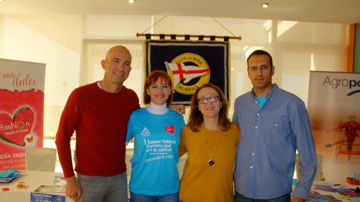 El director de la prueba, la presidenta de Altea, la subdirectora de La Voz y el organizador del evento.