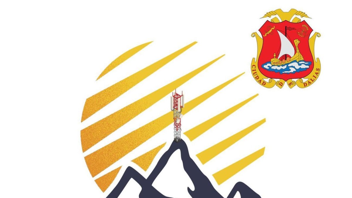 Cartel de la Subida al Nuevo Mundo, en Dalías.