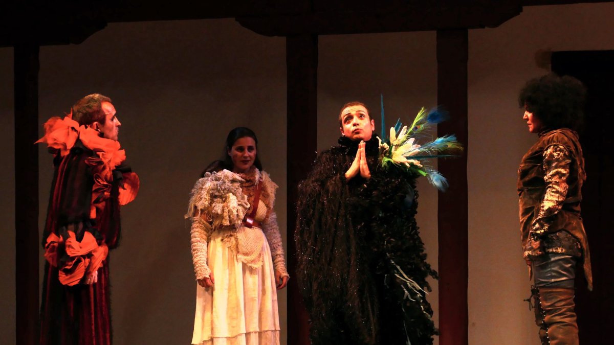 Escena del auto sacramental de Calderón de la Barca.