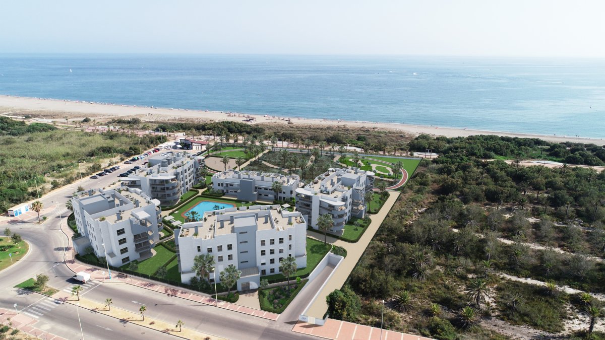 Residencial Aria visto desde las alturas.