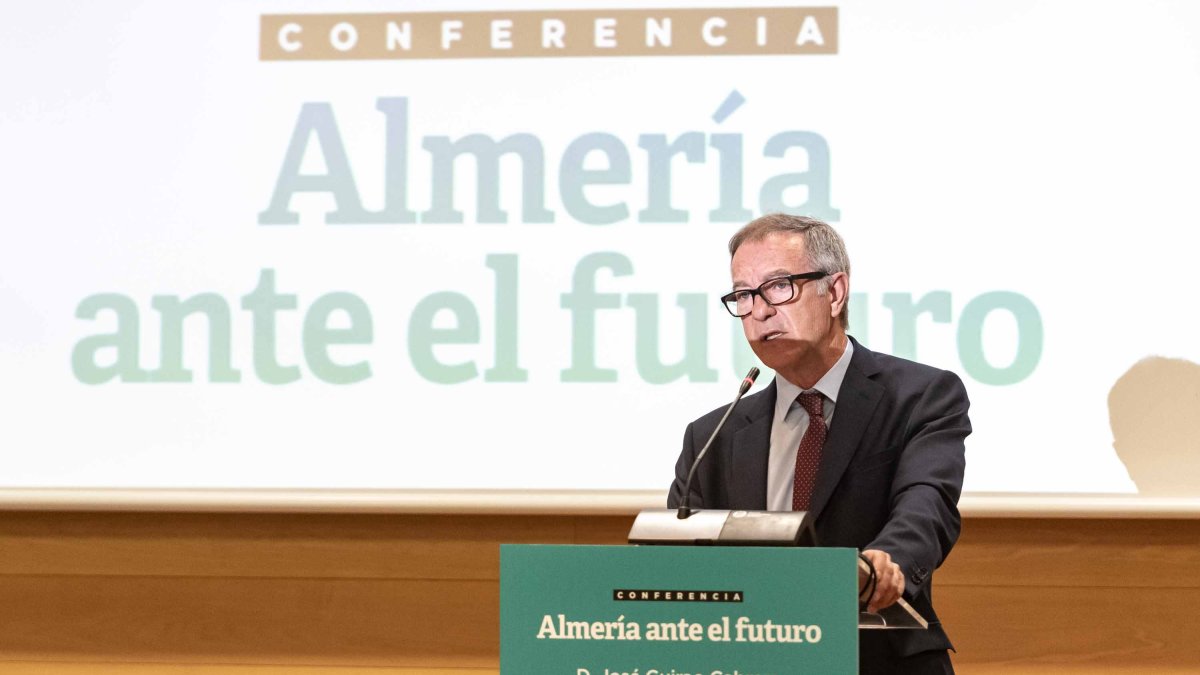 El ministro José Guirao, ayer, en la conferencia.