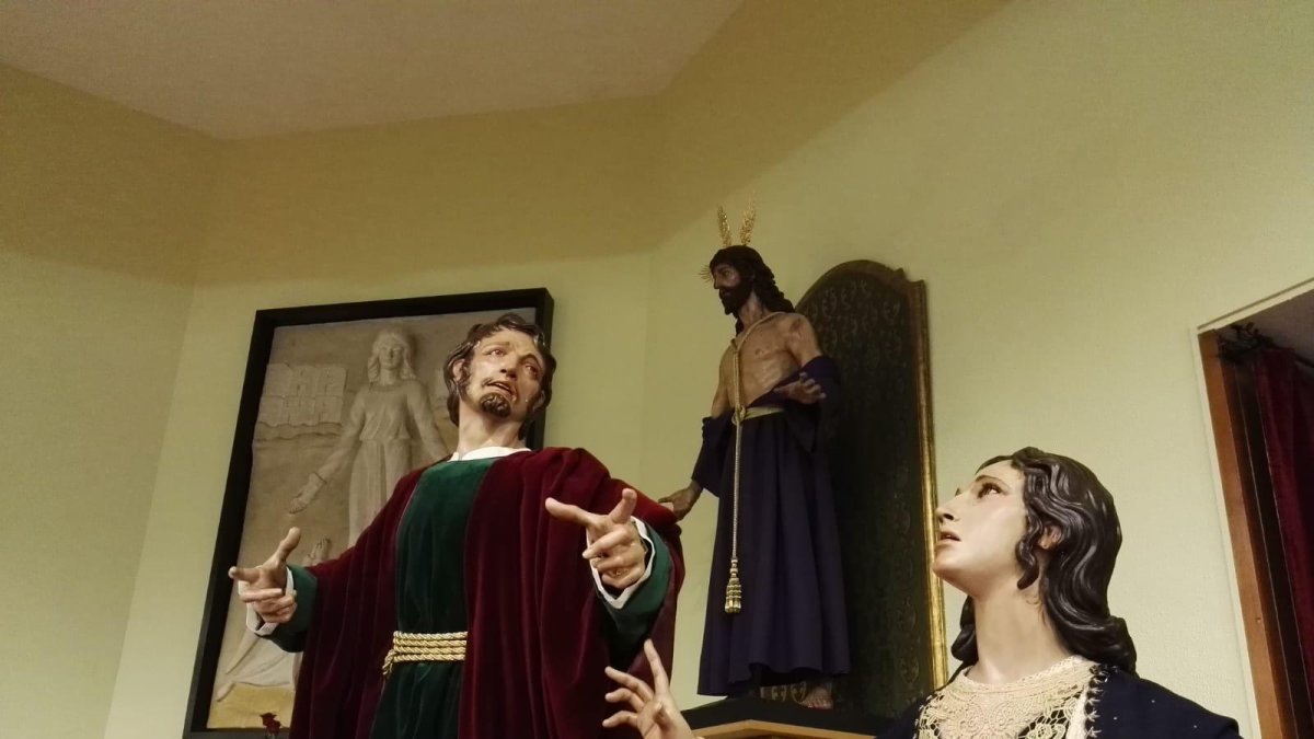 Las nuevas imágenes, en la parroquia de Nuestra Señora de Los Ángeles