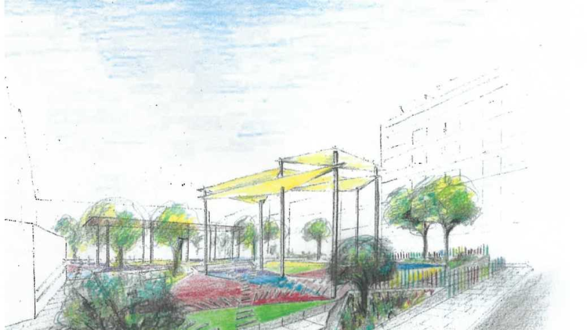 Bosquejo del proyecto de remodelación.