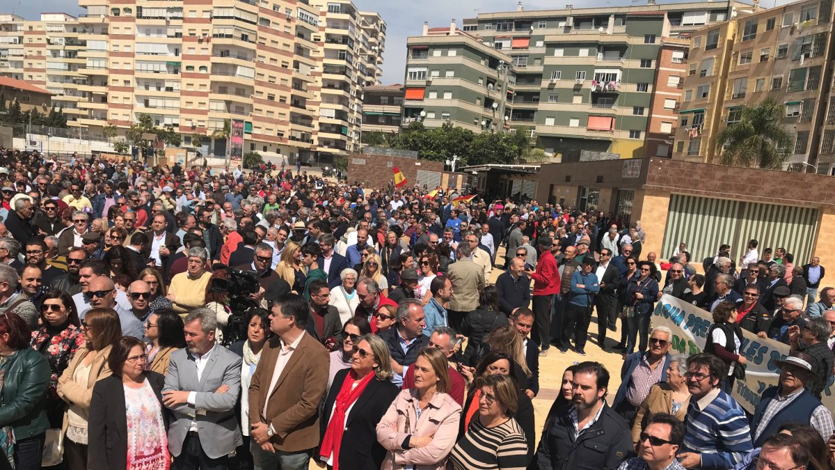 Regantes almerienses en una reciente manifestación en Motril