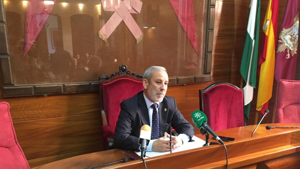 Félix López, este viernes, durante la rueda de prensa.